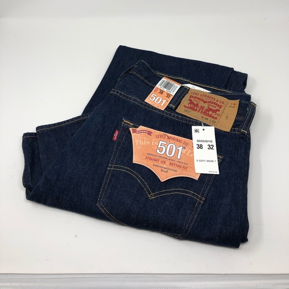 straight leg button fly jeans